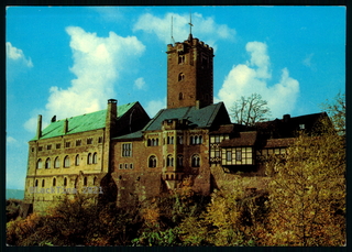 AK   Eisenach - die Wartburg von Südosten