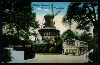 AK   Potsdam : Sansseouci - Historische Windmühle